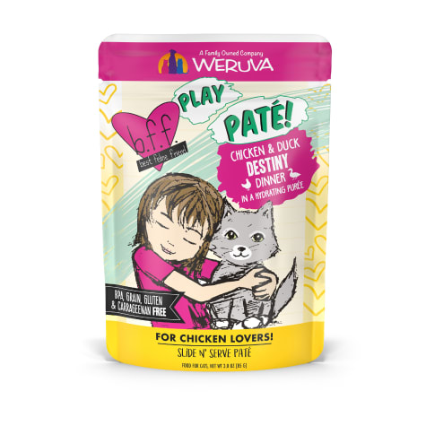 B.F.F. P.L.A.Y. Destiny Chicken & Duck Dinner in a Hydrating Puree Wet Cat Food