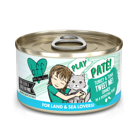 B.F.F. P.L.A.Y. Tweet Me! Turkey & Tuna Dinner in a Hydrating Puree Wet Cat Food