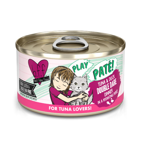 B.F.F. P.L.A.Y. Double Dare Tuna & Duck Dinner in a Hydrating Puree Wet Cat Food