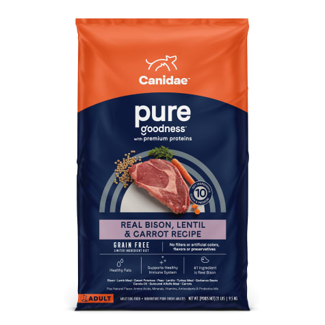 Canidae Pure Real Bison, Lentil & Carrot Recipe Adult Dry Dog Food