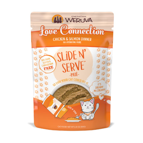 Weruva Pate Love Connection Chicken & Salmon Dinner in a Hydrating Puree Wet Cat Food