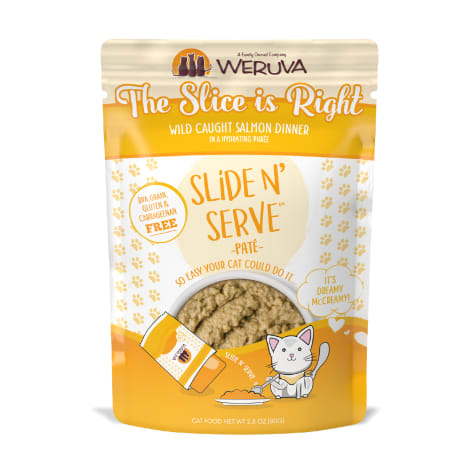 Weruva Pate The Slice is Right Wild Caught Salmon Dinner in a Hydrating Puree Wet Cat Food