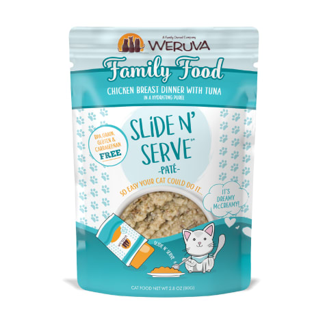 Weruva Pate Family Food Chicken Breast Dinner with Tuna in a Hydrating Puree Wet Cat Food