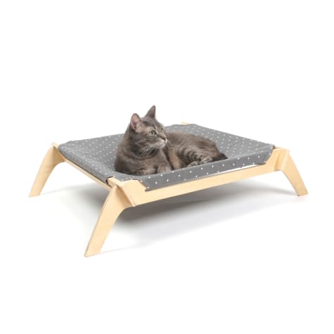 Primetime Petz Designer Pet Lounge with Reversible Fabric Hammock Neutral Paint Spts/Crosses for Cats