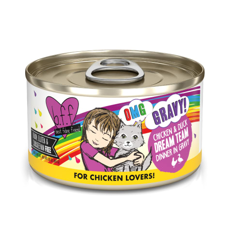 B.F.F. OMG Dream Team Chicken & Duck Dinner in Gravy Wet Cat Food