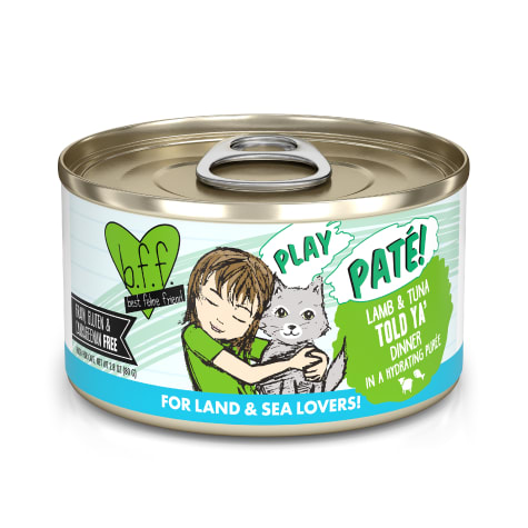 B.F.F. P.L.A.Y. Told Ya' Lamb & Tuna Dinner in a Hydrating Puree Wet Cat Food