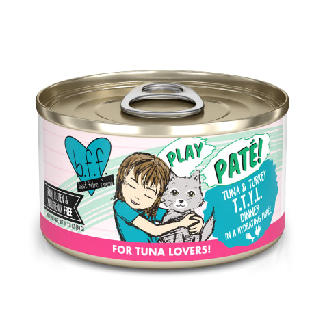 B.F.F. P.L.A.Y. T.T.Y.L. Tuna & Turkey Dinner in a Hydrating Puree Wet Cat Food