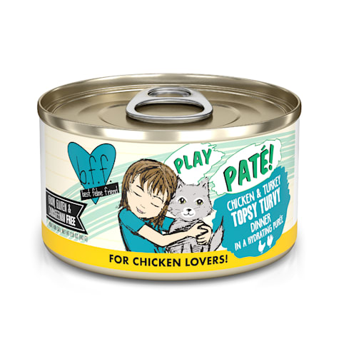 B.F.F. P.L.A.Y. Topsy Turvy Chicken & Turkey Dinner in a Hydrating Puree Wet Cat Food