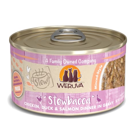 Weruva Stew! Stewbacca Chicken, Duck & Salmon Dinner in Gravy Wet Cat Food