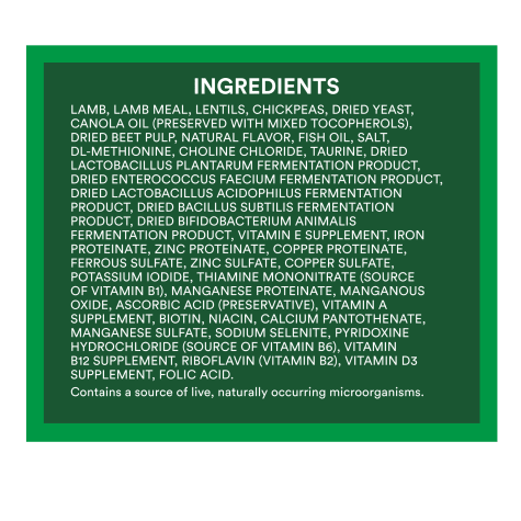 wholehearted limited ingredient lamb