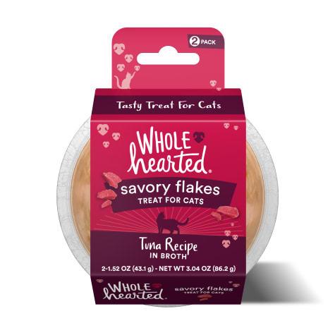 WholeHearted Grain Free Tuna Recipe Flaked Cat Treat
