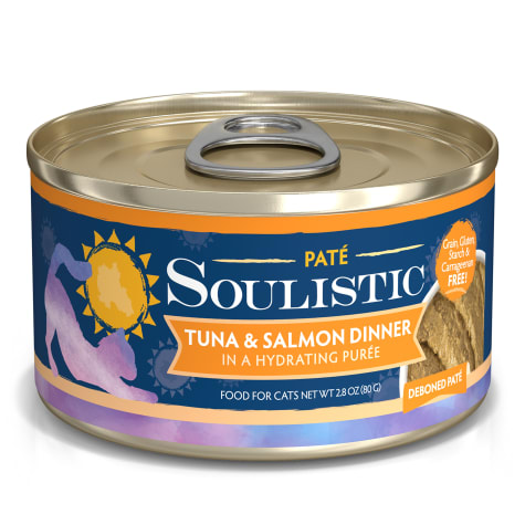 Soulistic Pate Tuna & Salmon Dinner in a Hydrating Puree Wet Cat Food