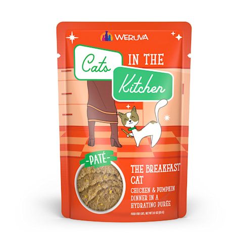 Cats in the Kitchen Slide 'n Serve Pate The Breakfast Cat Chicken & Pumpkin Dinner Wet Food