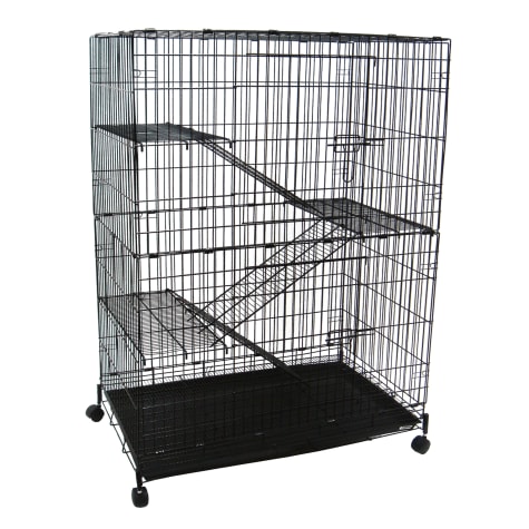 YML 4 Level Black Small Animal Cage