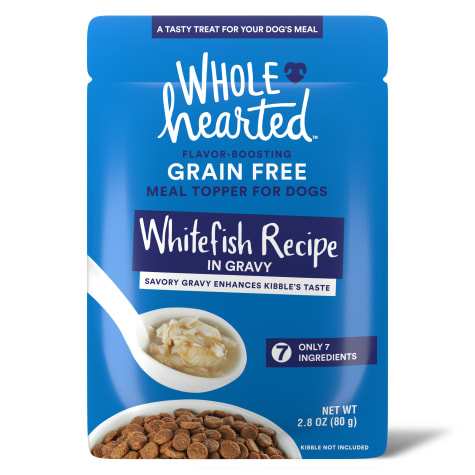 WholeHearted Whitefish Recipe in Gravy Dog Meal Topper
