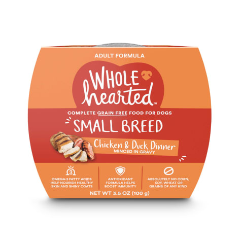 WholeHearted Grain Free Small Breed Chicken and Duck Dinner Adult Wet Dog Food
