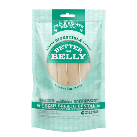 Better Belly Fresh Breath Large Roll Chews for Dogs