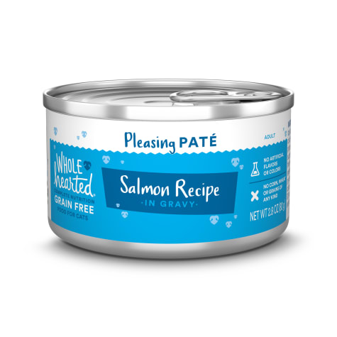 WholeHearted Grain Free Salmon Recipe Pate Adult Wet Cat Food