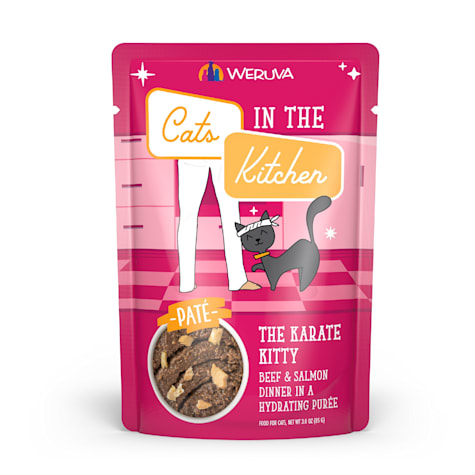 Cats in the Kitchen Slide 'n Serve Pate The Karate Kitty Beef & Salmon Dinner Wet Food