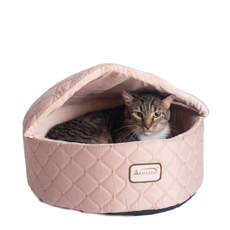 Armarkat Canopy Cat Bed in Apricot