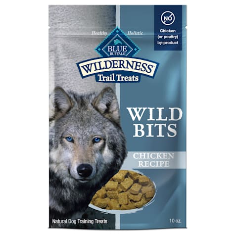 Blue Buffalo Wilderness Wild Bits Grain-Free Chicken Recipe Soft & Chewy Training Treats for Dogs