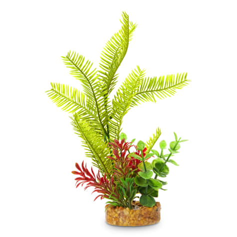 Imagitarium Yellow Frond Aquarium Plant with Green and Red Accents