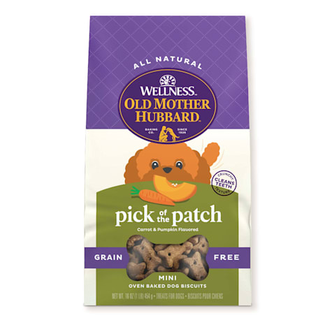 Wellness Old Mother Hubbard Pick of the Patch Natural Grain Free Mini Oven-Baked Biscuits Dog Treats