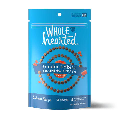 WholeHearted Grain-Free Tender Tidbits Salmon Recipe Dog Training Treats