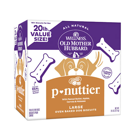 Wellness Old Mother Hubbard Classic P-Nuttier Natural Large Oven-Baked Biscuits Dog Treats