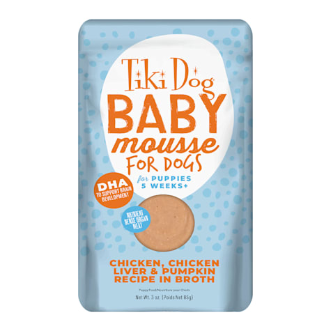 Tiki Dog Baby Mousse Wet Dog Food for Puppies, Chicken
