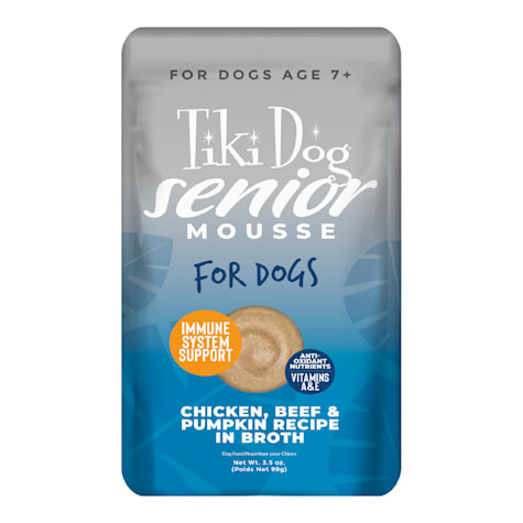 Tiki Dog Senior Mousse Chicken, Beef & Pumpkin Wet Dog Food