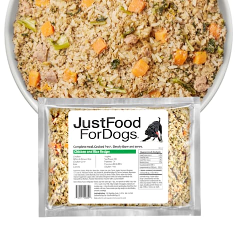 JustFoodForDogs Daily Diets Chicken & Rice Frozen Dog Food