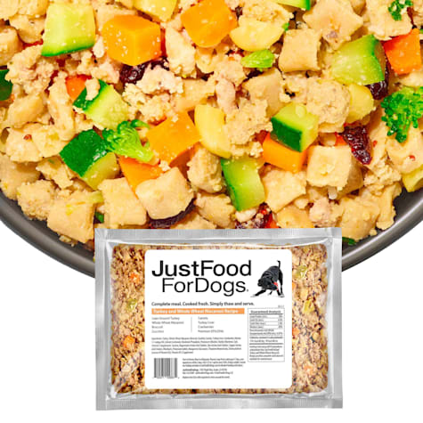 JustFoodForDogs Daily Diets Turkey & Whole Wheat Macaroni Frozen Dog