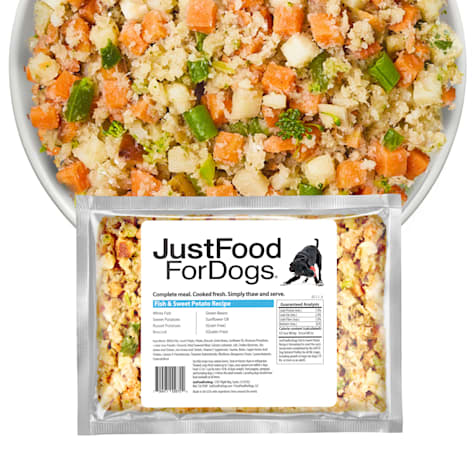 JustFoodForDogs Daily Diets Fish & Sweet Potato Frozen Dog Food