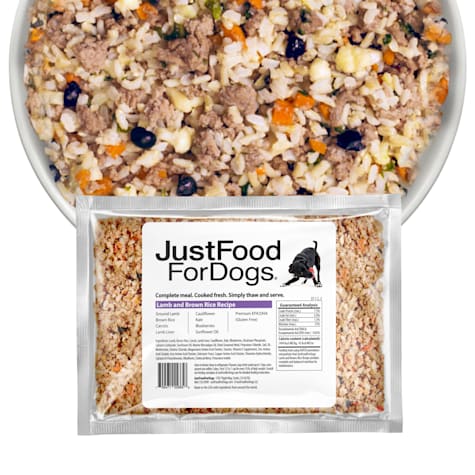 JustFoodForDogs Daily Diets Lamb & Brown Rice Frozen Dog Food