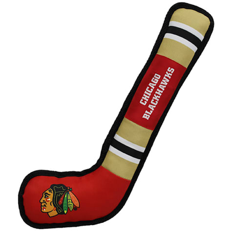 Pets First Chicago Blackhawks Hockey Stick Toy for Dogs