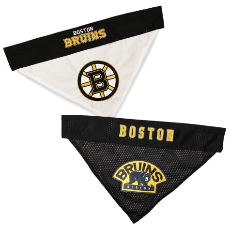 Pets First Boston Bruins Reversible Dog Bandana