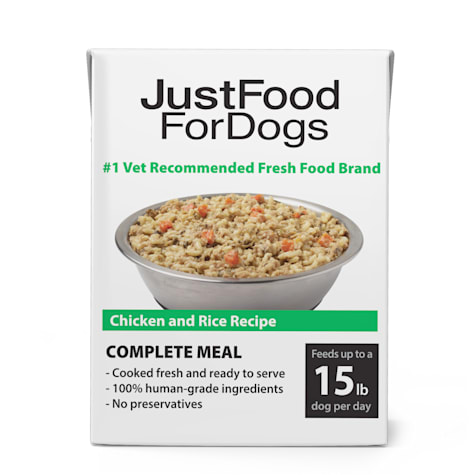 JustFoodForDogs Pantry Fresh Chicken and White Rice Dog Food
