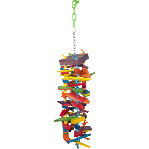 Caitec Paradise Waterfall Rope and Wood Bird Toy