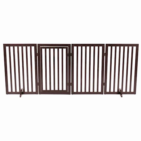 TRIXIE Dog Barrier Four Panel Brown Gate