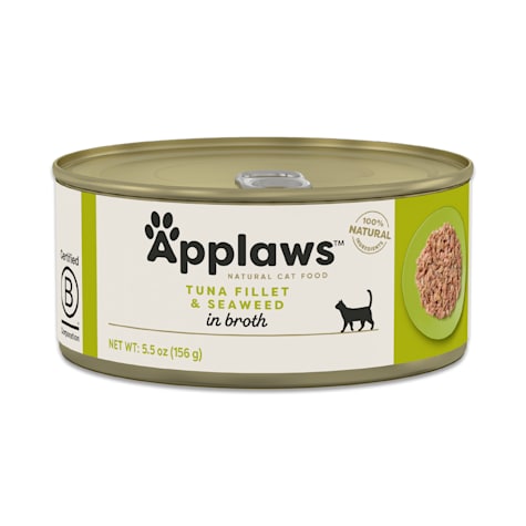 Applaws Natural Tuna Fillet with Seaweed in Broth Wet Cat Food