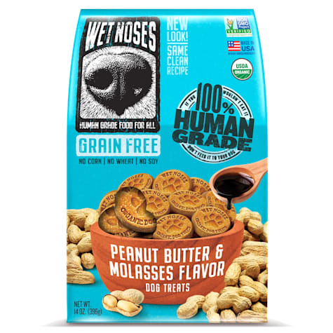 Wet Noses Grain Free Peanut Butter Molasses Dog Treats