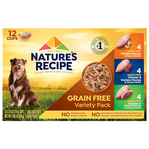 Nature's Recipe Original Chicken, Vension, Duck Recipe Variety Pack Wet Dog Food