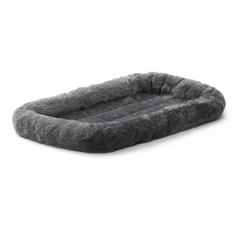 Midwest Quiet Time Bolster Gray Dog Bed