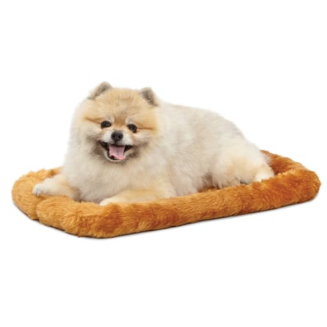 Midwest Quiet Time Bolster Cinnamon Dog Bed