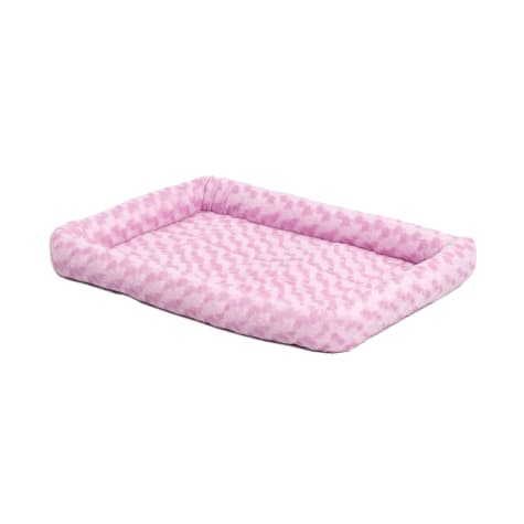 Midwest Quiet Time Bolster Pink Dog Bed