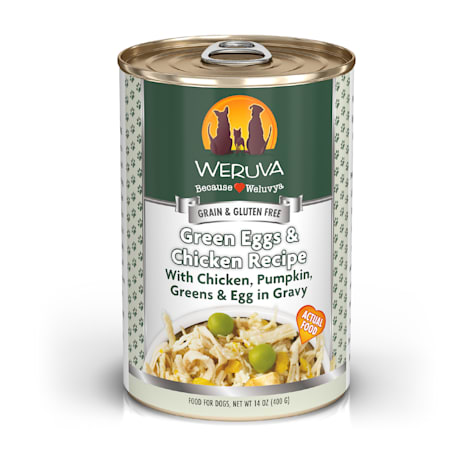 Weruva Classics Green Eggs & Chicken with Chicken, Pumpkin, Greens & Egg in Gravy Wet Dog Food