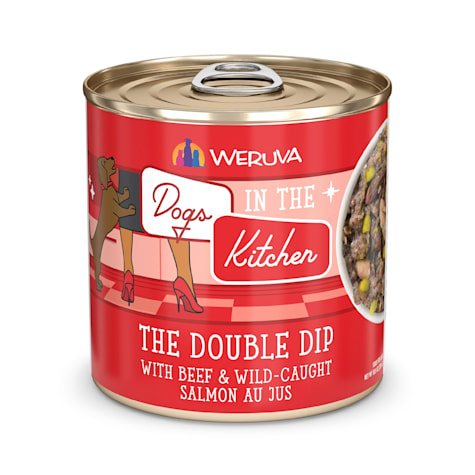 Dogs in the Kitchen The Double Dip with Beef & Wild Caught Salmon Au Jus Wet Dog Food