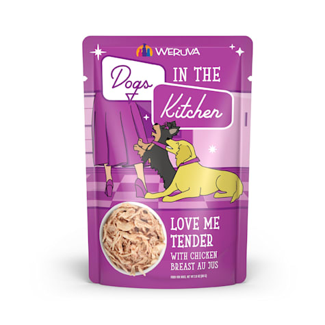 Dogs in the Kitchen Love Me Tender with Chicken Breast Au Jus Wet Dog Food Pouches