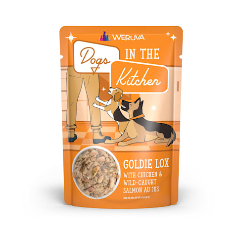 Dogs in the Kitchen Goldie Lox with Chicken & Wild Caught Salmon Au Jus Wet Dog Food Pouches